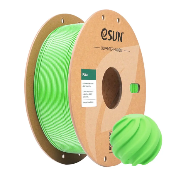 eSUN PLA+ Filament (RGB Green)